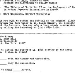 Announcements, 1978-12-15. ...