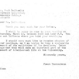 Correspondence, 1956-03-12....