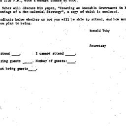 Announcements, 1973-11-15. ...