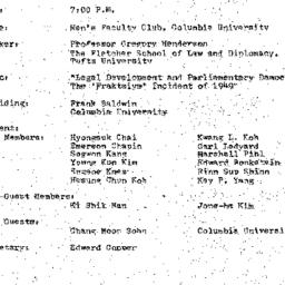 Minutes, 1972-04-21. Korea,...