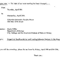 Announcements, 1974-04-24. ...