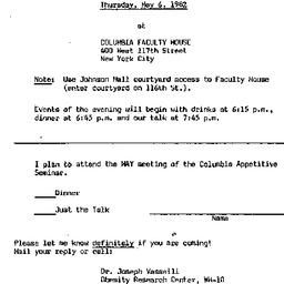 Announcements, 1982-05-06. ...