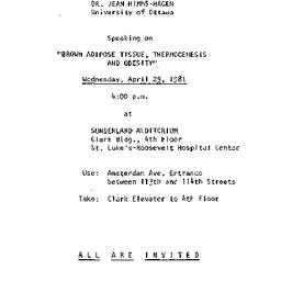 Announcements, 1981-04-29. ...