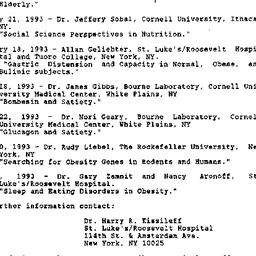 Announcements, 1993-08-15. ...