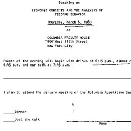 Announcements, 1980-03-06. ...