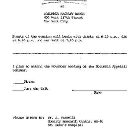 Announcements, 1979-11-15. ...