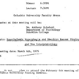 Announcements, 1975-02-06. ...