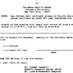 Announcements, 1984-12-06. ...