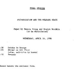 Announcements, 1986-04-16. ...