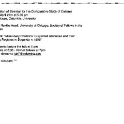 Announcements, 2000-04-24. ...