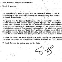 Announcements, 1984-02-15. ...
