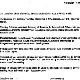 Announcements, 1998-11-13. ...