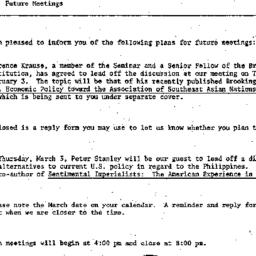 Announcements, 1982-12-21. ...