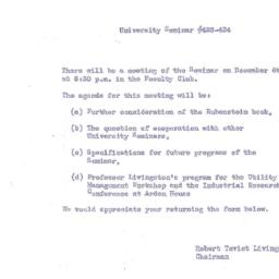 Announcements, 1954-12-06. ...