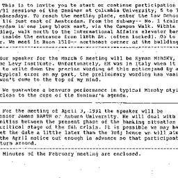 Announcements, 1990-12-06. ...