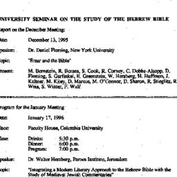 Announcements, 1995-12-13. ...