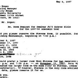 Correspondence, 1998-05-05....