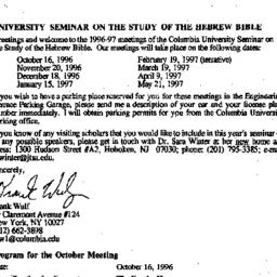 Correspondence, 1996-10-16....