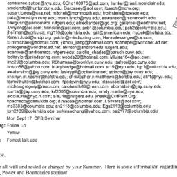Announcements, 2007-09-17. ...