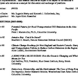 Schedules. Legal, Economic,...