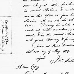 [Document, 1779 May 13]