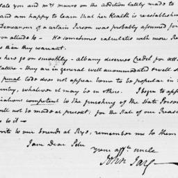 [Document, 1797 January 21]