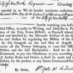 Document, 1775 November 03