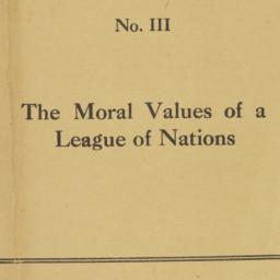 The moral values of a Leagu...