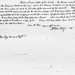[Document, 1806 August 04]