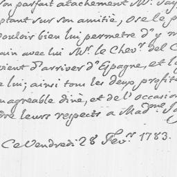 Document, 1783 February 28