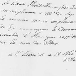 Document, 1780 November 14