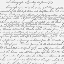 Document, 1777 June 30
