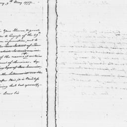 Document, 1777 May 09