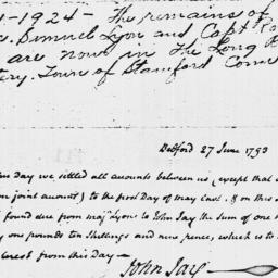 [Document, 1793 June 27]
