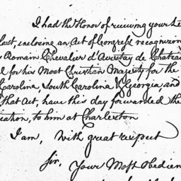 [Document, 1785 August 04]