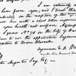 [Document, 1800 October 15]