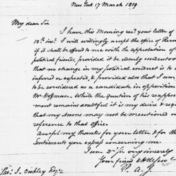 [Document, 1819 March 17]