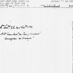 [Document, 1781 November 26]