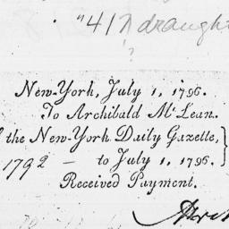 Document, 1796 July 01