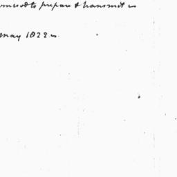 Document, 1822 May 4