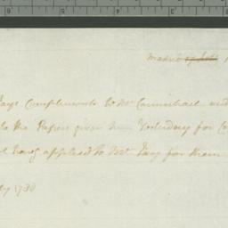 Document, 1780 July 18