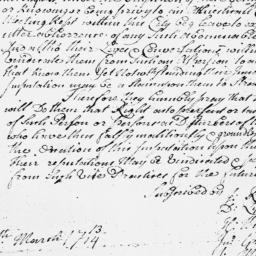 Document, 1714 March 12