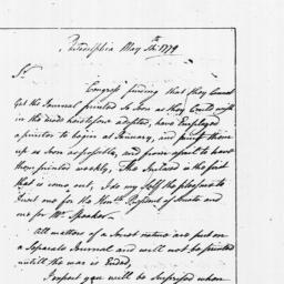 [Document, 1779 May 14]