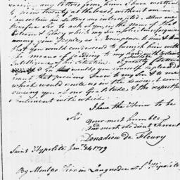 [Document, 1779 January 24]
